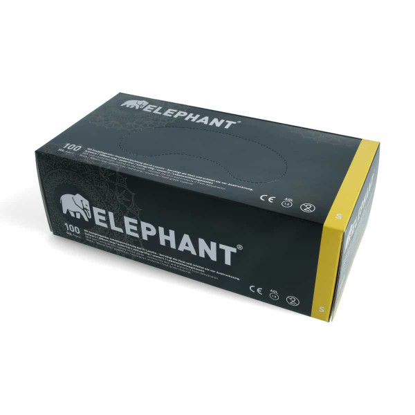 Elephant - Premium Handschuhe - 100 Stck. - Schwarz