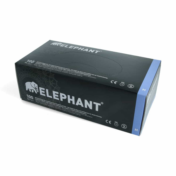 Elephant - Premium Handschuhe - 100 Stck. - Schwarz