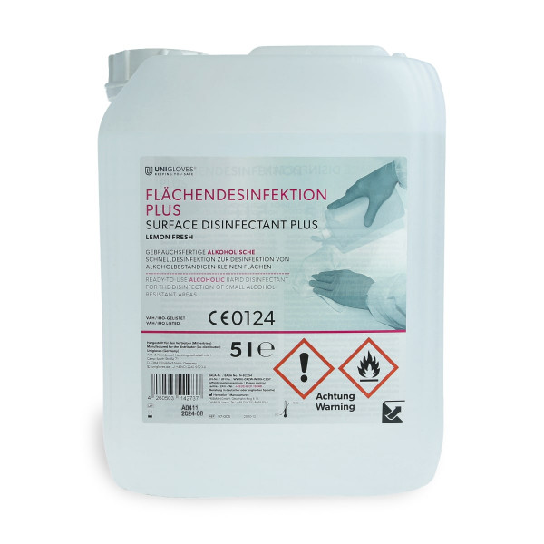 Unigloves - Flächendesinfektion Plus - Lemon Fresh